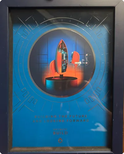 Placa Hotmart BUILD emoldurada